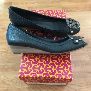 Tory Burch Shoes - Tory Burch Navy Wedges Tory Burch Shoes - Tory Burch Navy Wedges
